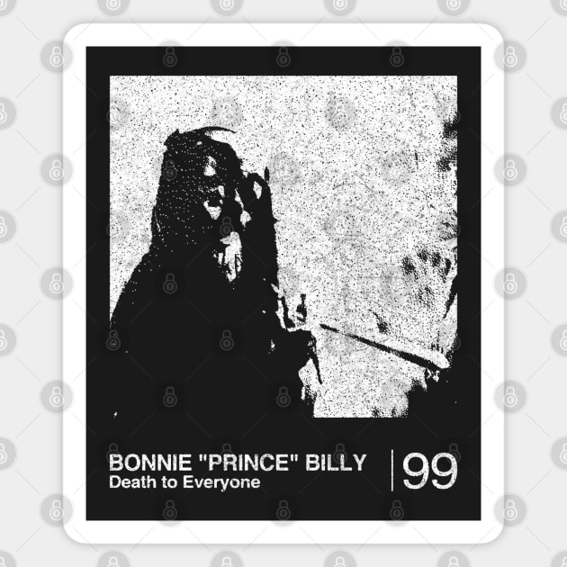 Bonnie Prince Billy / Minimalist Graphic Artwork Design Magnet by saudade